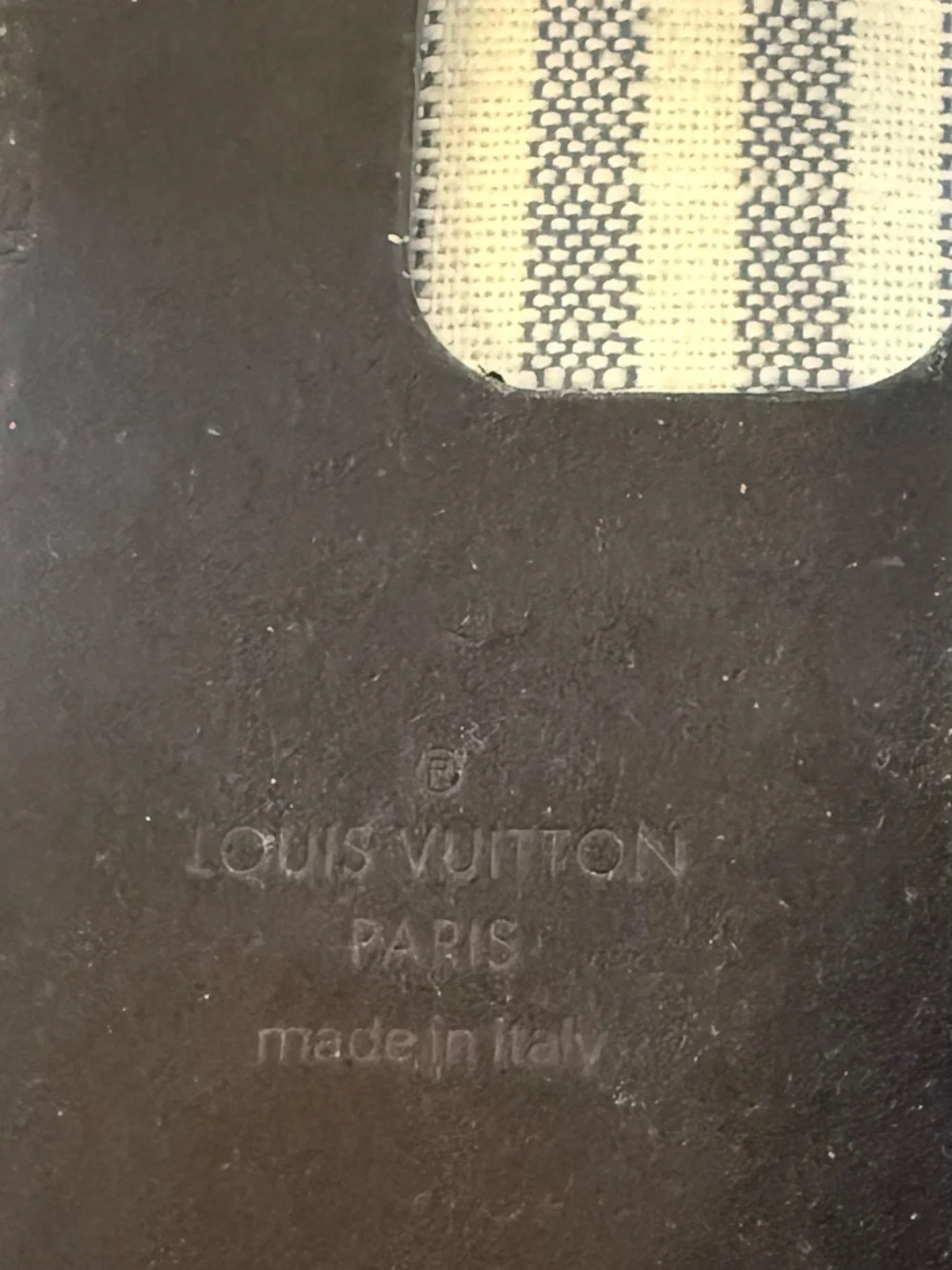 Louis Vuitton Black Leather iPhone 14 Pro - Picture 2 of 5